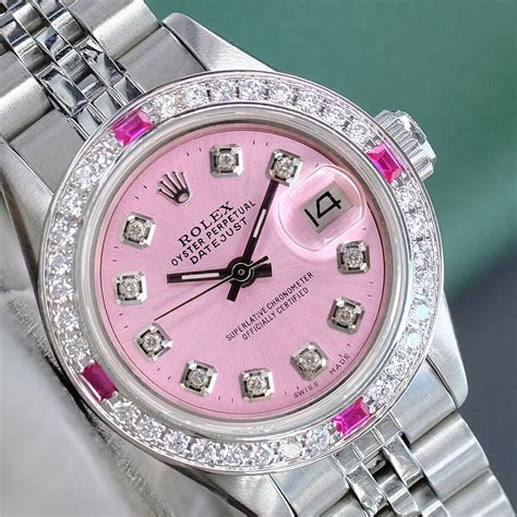 pink face rolex replica|rolex pink face with diamonds.